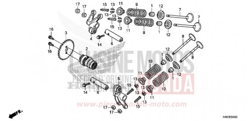 ARBRE A CAMES/SOUPAPE NSS125ADK de 2019